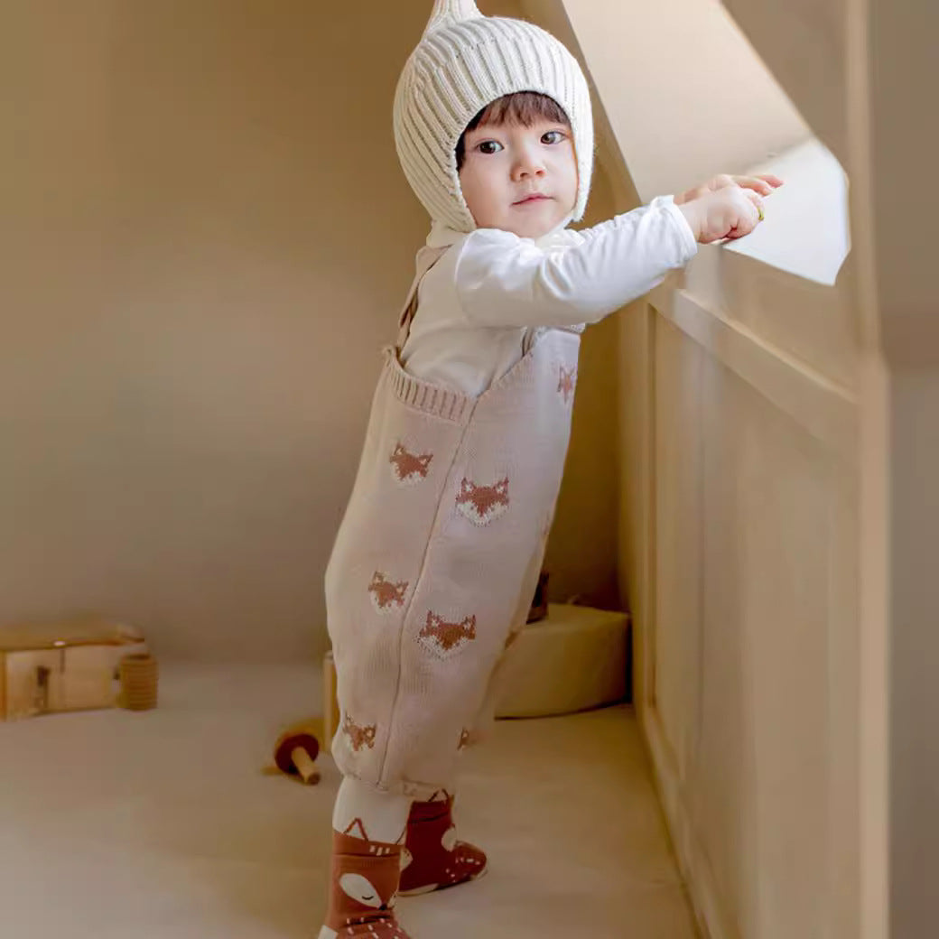 Fox Knitted Baby Romper – Little Sprout Shop