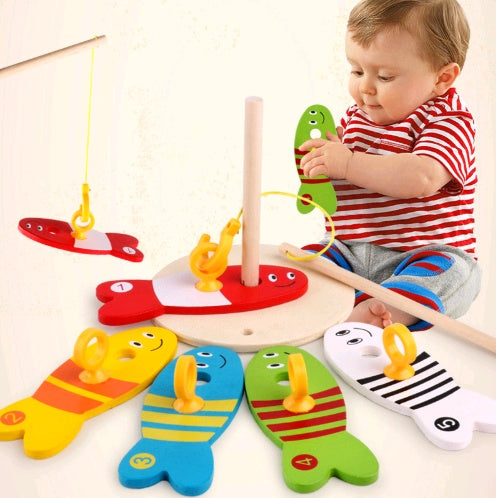 Discover the Joy of Learning with Our Wooden Educational Fishing Toy Set